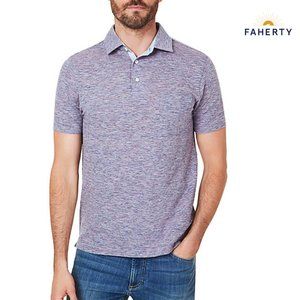 Faherty Heather Striped Men's polo shirt